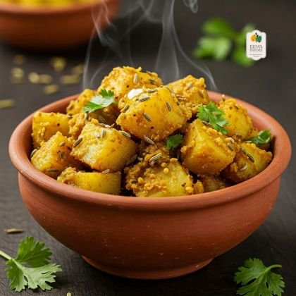Aloo-Saunf Bhaji: Spiced Potatoes with Fennel