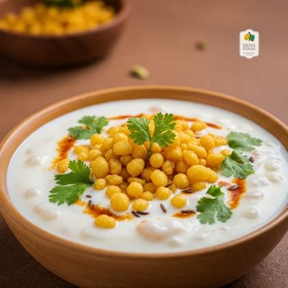 Boondi Raita – A Crunchy & Cooling Indian Side Dish